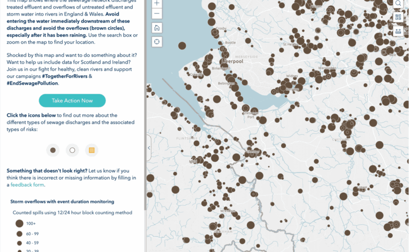 The Rivers Trust clean rivers map powered by GIS technology