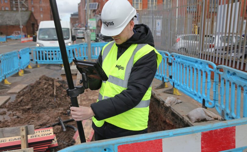 MGISS Engineer surveying on site